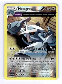 Metagross (50) XY - Ancient Origins #50 (2015) Rare Reverse Holo LP Pokemon - Image 1