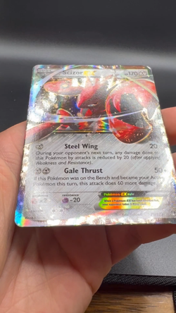 Pokemon Scizor EX #76/122 2016 XY BREAKpoint Ultra Rare Holo Standard Size MP/LP - Image 2