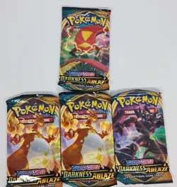 Pokemon Darkness Ablaze Booster Pack x 4 I New & Sealed I Random Artwork - Image 2