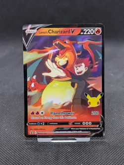 Pokemon TCG Lance's Charizard v SWSH133 Celebrations Black Star Promo Holo NM - Image 1