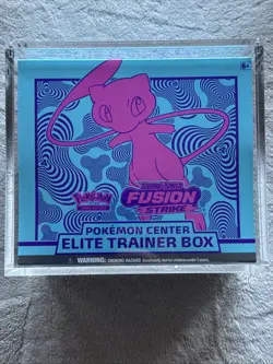 Fusion Strike Pokemon Center Sword and Shield Elite Trainer Box ETB Mew Sealed - Image 1