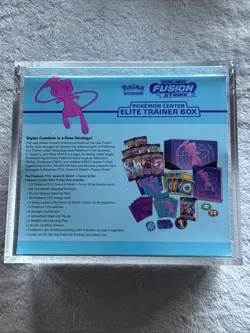 Fusion Strike Pokemon Center Sword and Shield Elite Trainer Box ETB Mew Sealed - Image 3