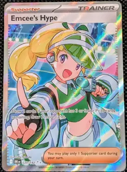 Emcee's Hype | 220/182 Ultra Rare | SV10: Destined Rivals | Near Mint (Read) - Image 1