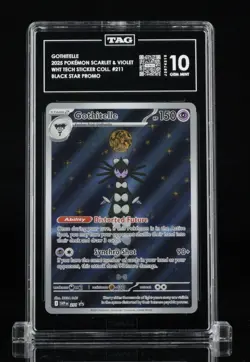 GOTHITELLE #211 2025 POKEMON SVP EN BLACK STAR PROMO TAG GEM MINT 10 - Image 1