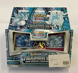 Pokemon Sun & Moon Trainer Kit Alolan Sandslash & Alolan Ninetales SMK2-- S2G -- - Image 1