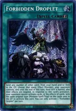 Yugioh! MP Forbidden Droplet - ROTD-EN065 - Secret Rare - 1st Edition Moderately - Image 1