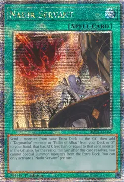 Nadir Servant (Quarter Century Secret Rare) RA01-EN062 25th Anniversary Rarity Collection 1st Edition for sale online - Image 2