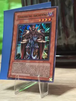1st Edition Holo ☄ YuGiOh TERRORKING ARCHFIEND Super Rare * DCR-072 * LP - Image 5