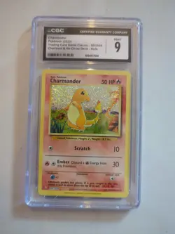 Charmander 001/034 Trading Card Game Classic Holo CGC 9 Free Shipping - Image 1
