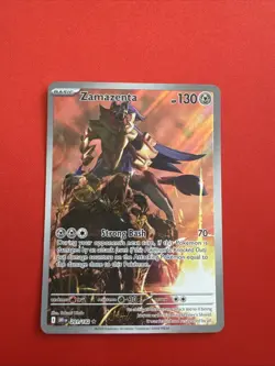 Pokemon TCG Zamazenta Full Art Illustration Rare Card 201/182 Destined Rivals NM - Image 1