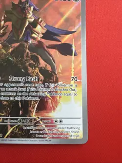 Pokemon TCG Zamazenta Full Art Illustration Rare Card 201/182 Destined Rivals NM - Image 4