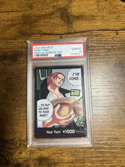 One Piece Trading Card Game Paramount War [OP-02] Alt Art Shanks Don!! PSA 10 - Image 1