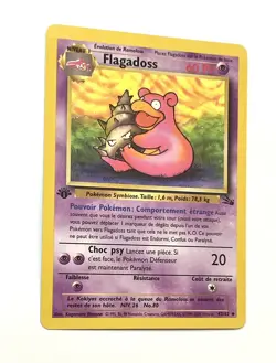 Slowbro 43/62 Fossil Set Pokemon Card 1st Edition French NM Near Mint Flagadoss - Image 3