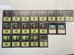Magic: The Gathering Forest Mixture 20 Cards Vintage - Image 1