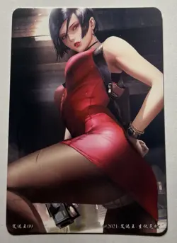 SEXY HEROINE WAIFU Ada Wong RESIDENT EVIL ACG PREMIUM HOLOFOIL CARD NM - Image 2