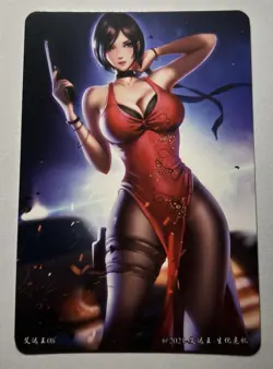 SEXY HEROINE WAIFU Ada Wong RESIDENT EVIL ACG PREMIUM HOLOFOIL CARD NM - Image 2