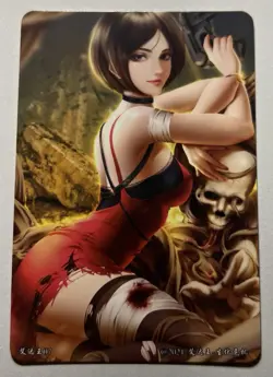 SEXY HEROINE WAIFU Ada Wong RESIDENT EVIL ACG PREMIUM HOLOFOIL CARD NM - Image 2