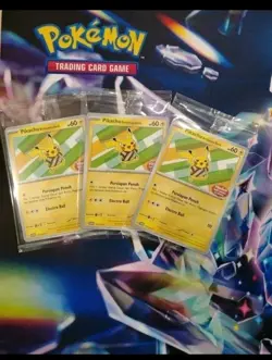 Pokemon Card Pikachu T Shirt Batik Mint Sealed X 3 Exclusive Promo 101sv P - Image 1