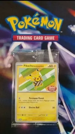 Pokemon Card Pikachu T Shirt Batik Mint Sealed X 3 Exclusive Promo 101sv P - Image 2