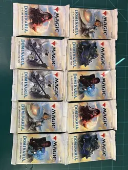 MTG Magic the Gathering Dominaria 15-card Booster Pack X10 - Image 1