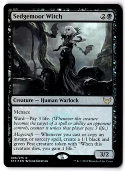 Sedgemoor Witch Foil R Strixhaven: School of Mages 86 NM - Image 1