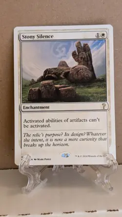 Stony Silence (White Border) Mystery Booster 2 Regular NM - Image 1