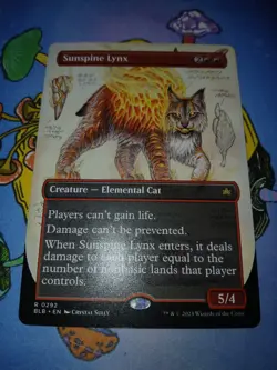 1 x Sunspine Lynx - Borderless - Bloomburrow - NM-Mint - MTG - Image 2