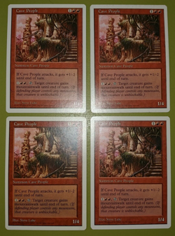 Cave People x4 5th Fifth Edition 4x Magic the Gathering MTG - Image 1