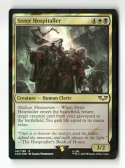 Sister Hospitaller (Surge Foil) Universes Beyond: Warhammer 40,000 #141 Rare - Image 1