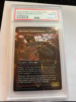 ravenous tyrannosaurus psa 10 embossed magic the gathering NO RESERVE - Image 1