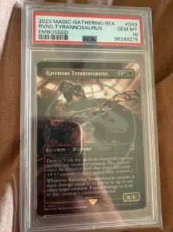 ravenous tyrannosaurus psa 10 embossed magic the gathering NO RESERVE - Image 2