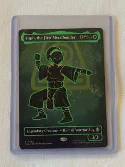TOPH, THE FIRST METALBENDER (Borderless) (Neon) Avatar the Last Airbender- MINT - Image 2
