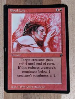 Blood Lust - MTG - Legends Regular - NM - Image 1