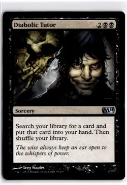 Diabolic Tutor Normal U Magic 2014 (M14) 95 NM - Image 1