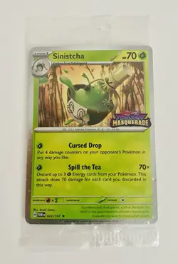 Twilight Masquerade Sinistcha 022/167 Cosmos Holo Rare Stamped Best Buy Pokemon - Image 1