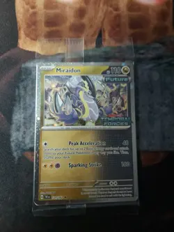 Miraidon 121/162 Pokemon Temporal Forces Stamped & Sealed BEST BUY EXCLUSIVE - Image 1