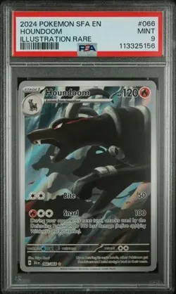 Houndoom 066 - PSA 9 MINT - 2024 Pokemon Shrouded Fable (SFA) Illustration Rare - Image 1