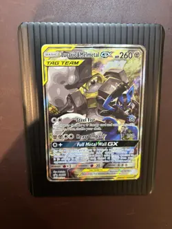 Lucario & Melmetal GX - SM192 Black Star Promo Alternate Art Pokemon - DMG - Image 1