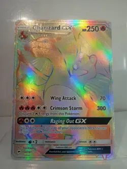 2017 POKEMON SUN & MOON BURNING SHADOWS #150/147 CHARIZARD GX SECRET RARE - Image 2
