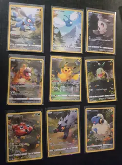 LP Pokemon TCG Crown Zenith Galarian Gallery NM Full Art Set 9 GG26 GG34 Pikachu - Image 1