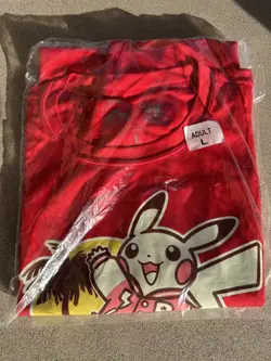 Pokemon 2025 World Championships Anaheim Pikachu STAFF Shirt - Adult L - Image 1