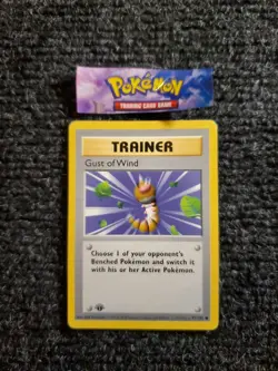 Pokemon TCG Gust of Wind Base Set 93/102 Shadowless 1st Edition NM - Image 1