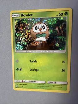 Pokemon TCG * * PROMO * McDonald's Collection 2017 * 1/12 Rowlet * Holo * NM - Image 2