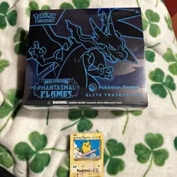 Phantasmal Flames TCG Pokemon Center Exclusive Elite Trainer Box ETB - Image 1