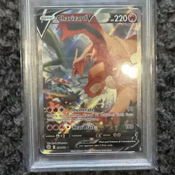 Pokemon Charizard V Alt Full Art 154/172 Brilliant Stars #154 GEM MINT PSA 10 - Image 3