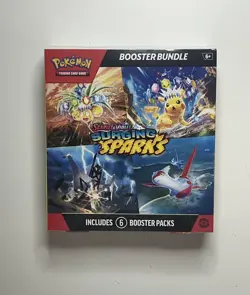 Pokemon Surging Sparks SV08 Booster Bundle TCG 6 packs New Factory Sealed - Image 1
