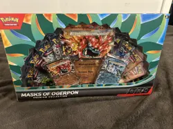 Pokemon TCG: Masks of Ogerpon EX Premium Collection Factory Sealed Box - Image 1