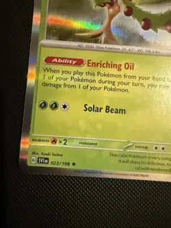 POKEMON TCG: ARBOLIVA 023/198 SCARLET VIOLET BASE SET HOLO RARE NM - Image 3