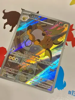 Raichu Pokemon Paldean Evolved 211/193 FULL ART ILLUSTRATION RARE Nm - Image 4