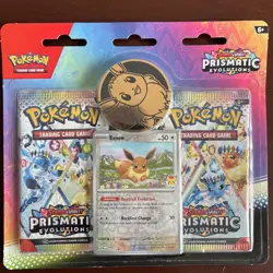 Pokemon Prismatic Evolutions Scarlet & Violet Blister Pack 2025 New Sealed Eevee - Image 1